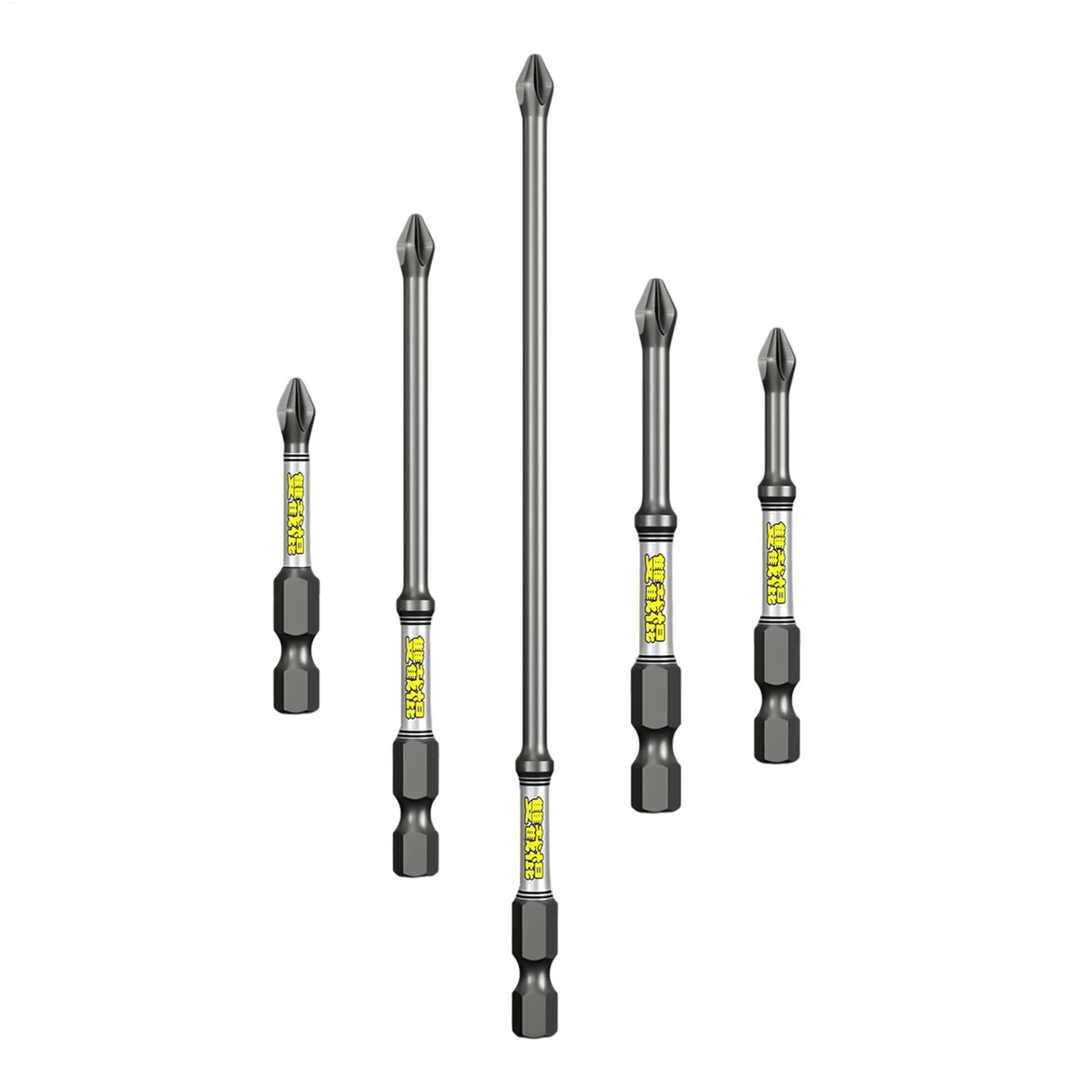Drill Bit Set - Bohrer-Schraubendreher-Bit-Set, 5-teilig, robustes, rostfreies Bohrer-Kombinationswerkzeug-Set für