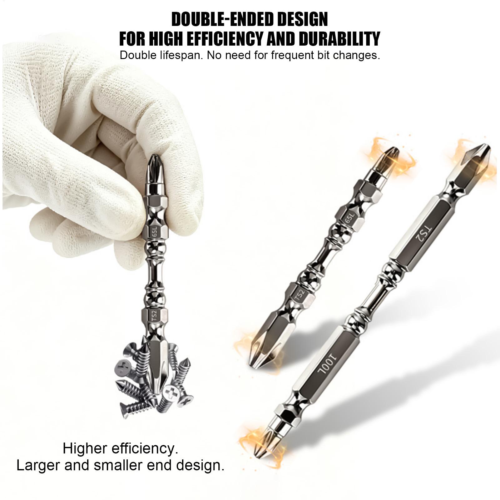 Drill Bit Set - Schraubendreher-Bit-Set, magnetisch, robust, Metall-Sechskantschaft, rutschfeste Handwerkzeuge,