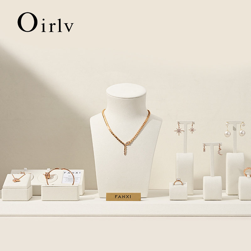 Home Improvement Outlet Stores - Oirlv Beige Schmuckständer für Ring, Ohrringe,