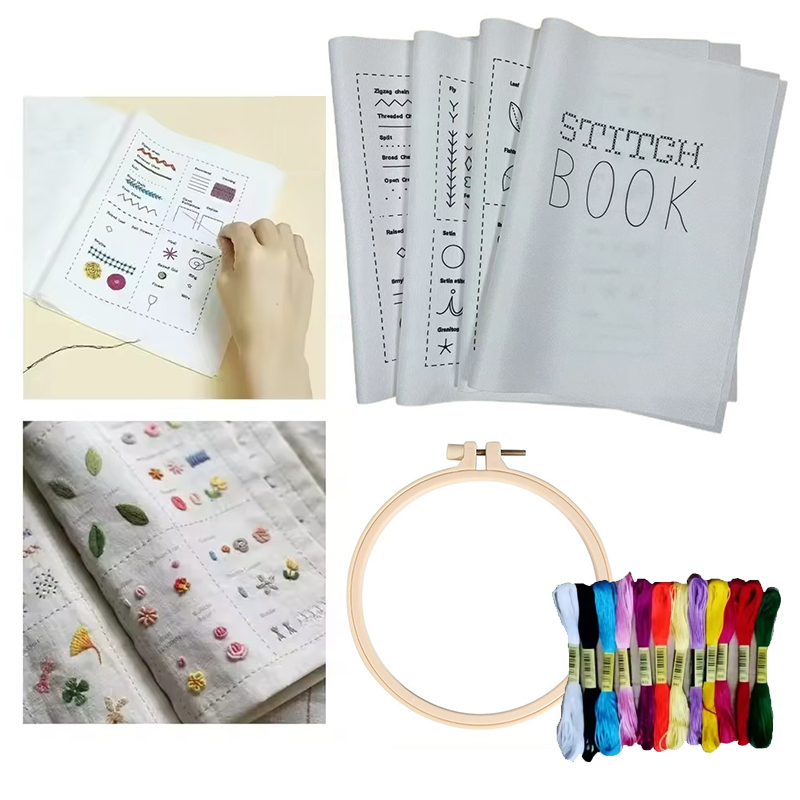 Home Improvement For Beginners - 1Set Stickbuch zum Üben von Sticktechniken
