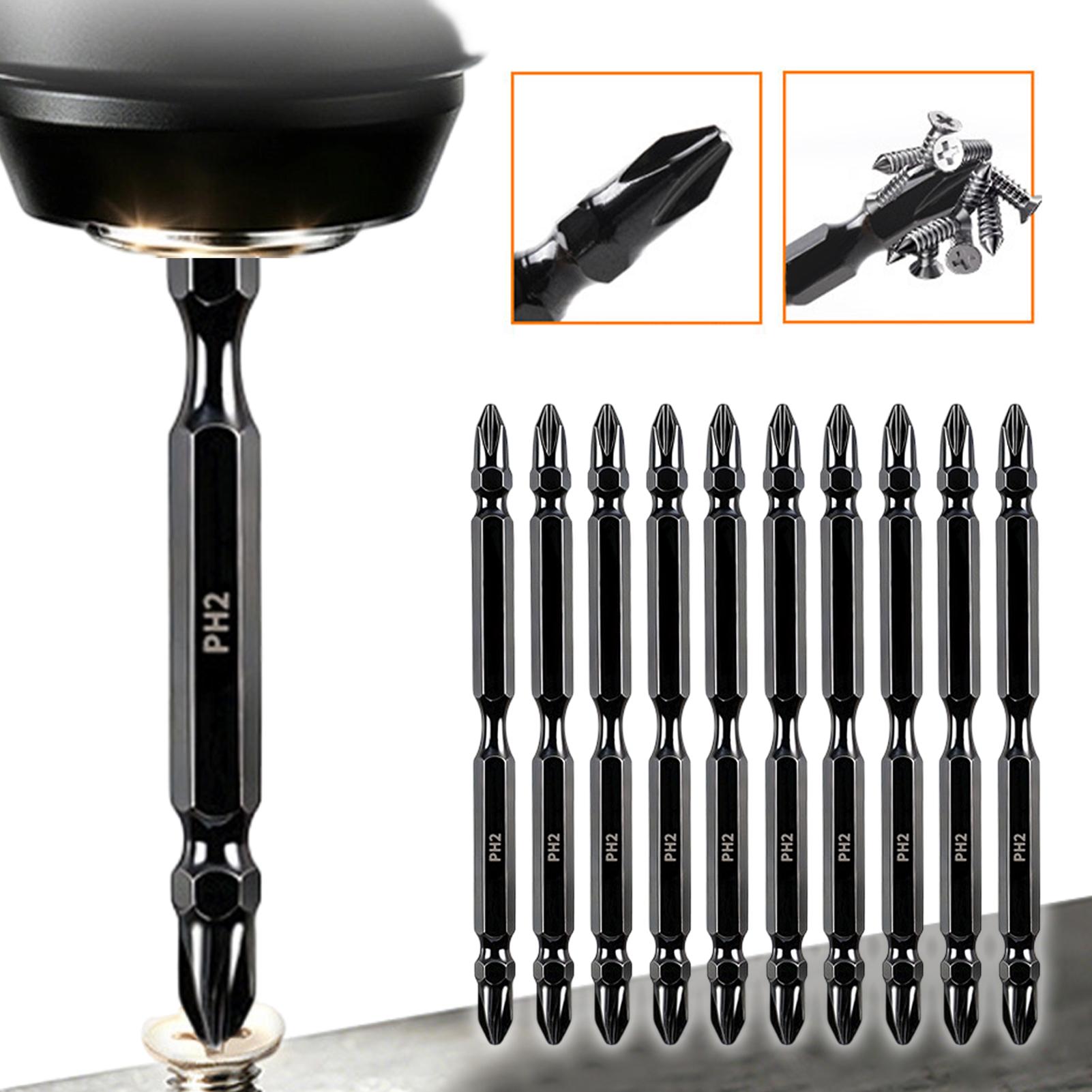 Drill Bit Set - Magnetische Bits, doppelseitiger magnetischer Fräsbohrkopf-Satz, multifunktionaler