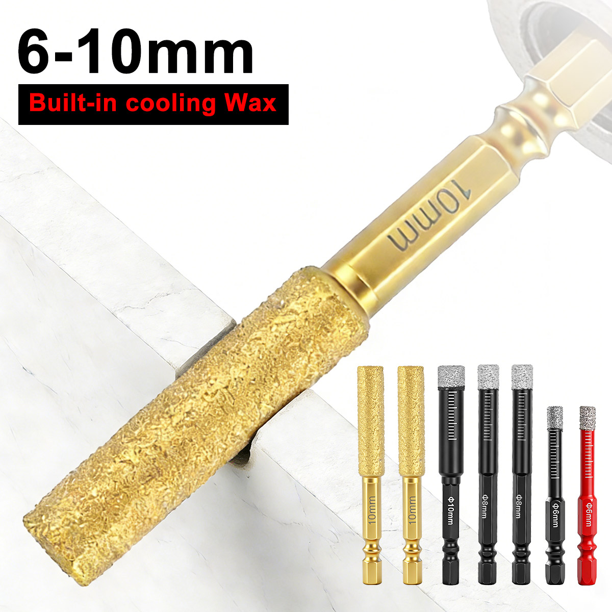    7-teiliges 6-12MM Vakuumge – Drill Bit Set Bewertung und Preis
